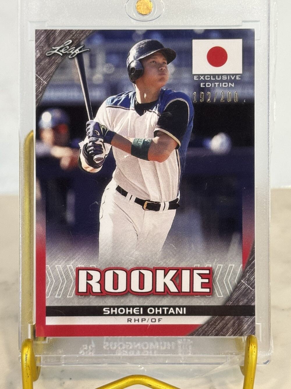 Shohei Ohtani 2018 Leaf Rookie Exclusive Flag Edition #192/200 Numbered